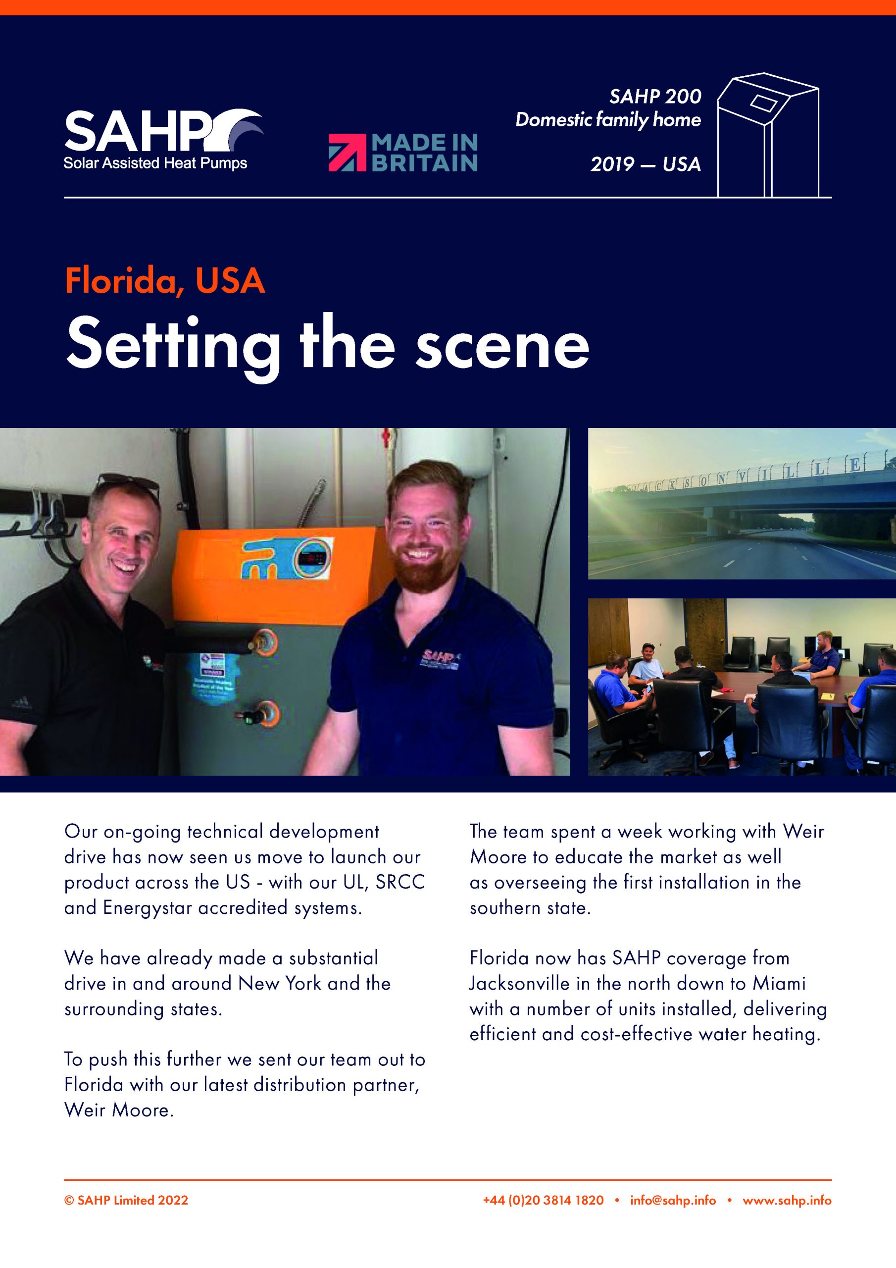 SAHP Feature sheet — Florida USA