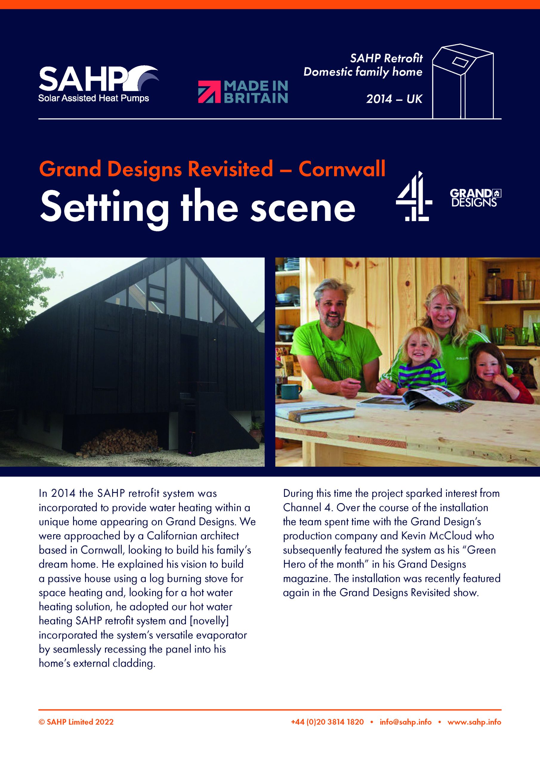 SAHP Feature sheet — Grand Design Cornwall 2014