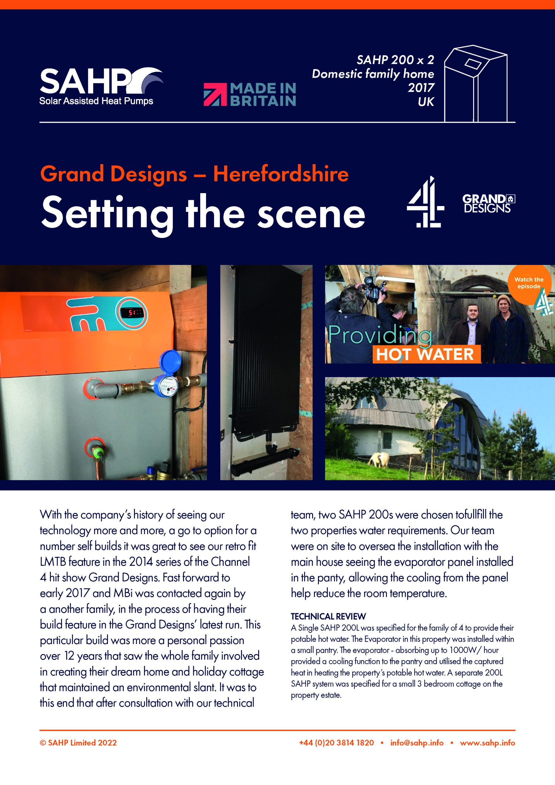 SAHP Feature sheet — Grand Designs Herefordshire