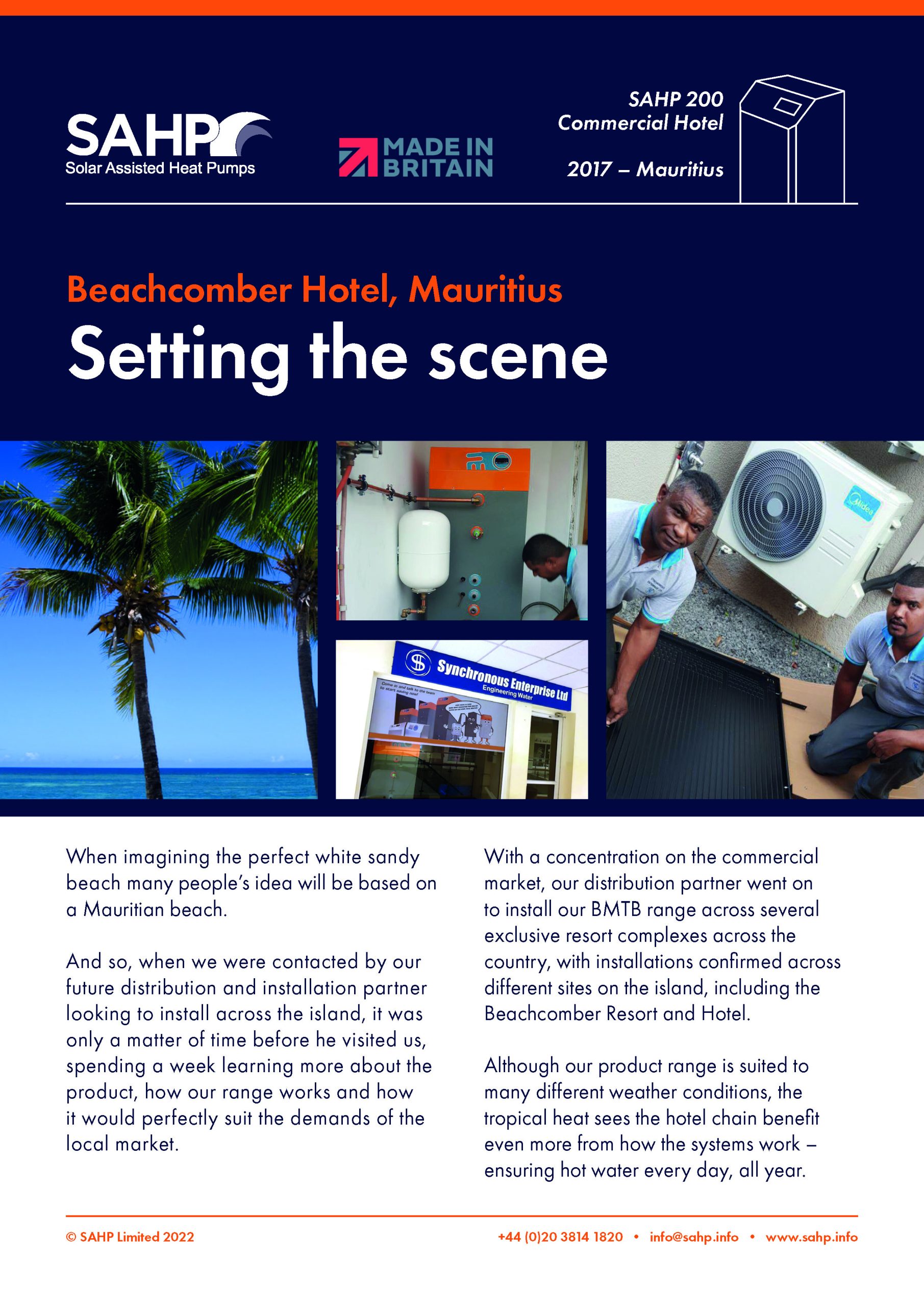 SAHP Feature sheet — Mauritius