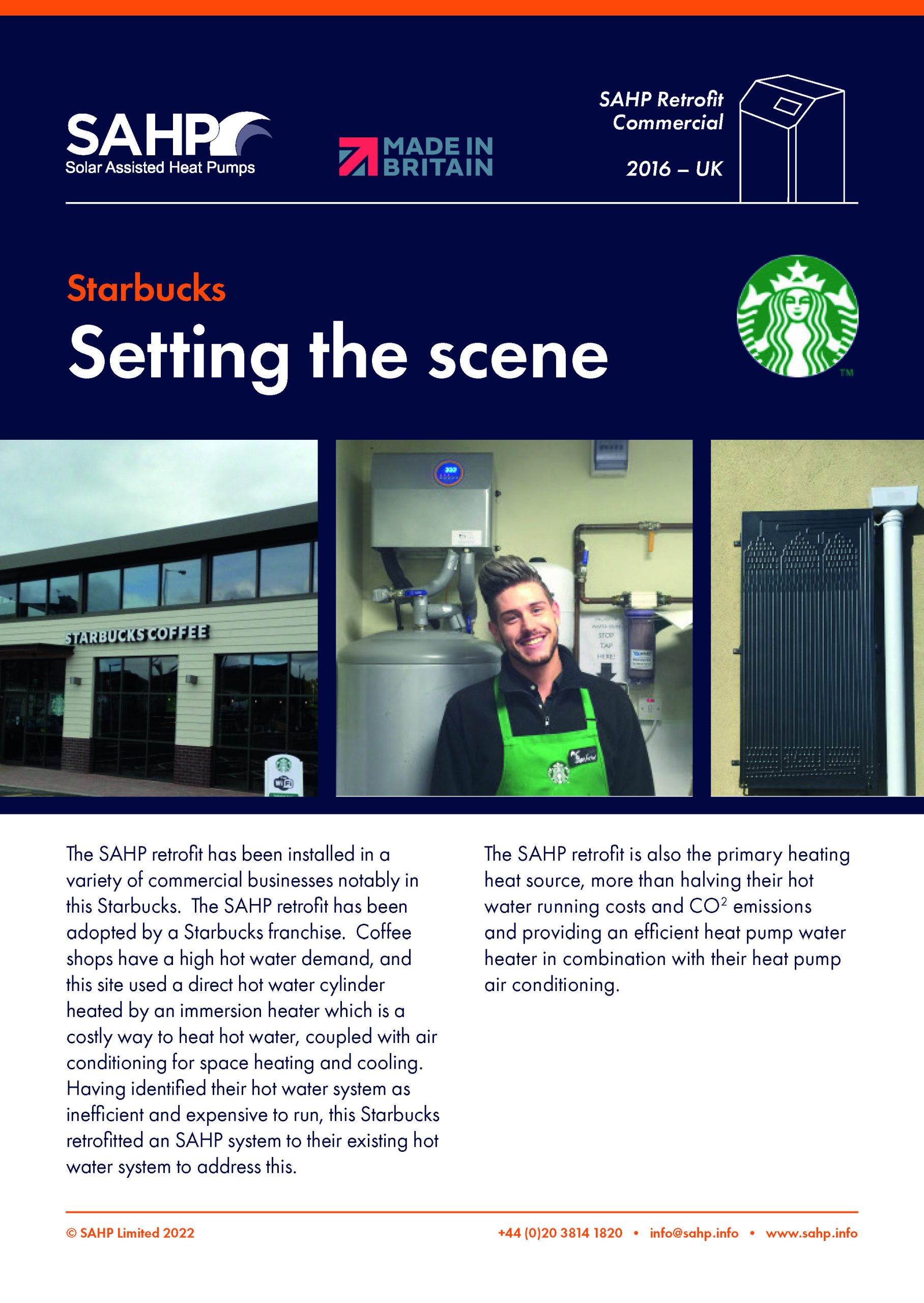 SAHP Feature sheet — Starbucks